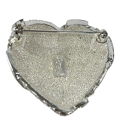 Saint Laurent Yves Brooch Silver — view 3