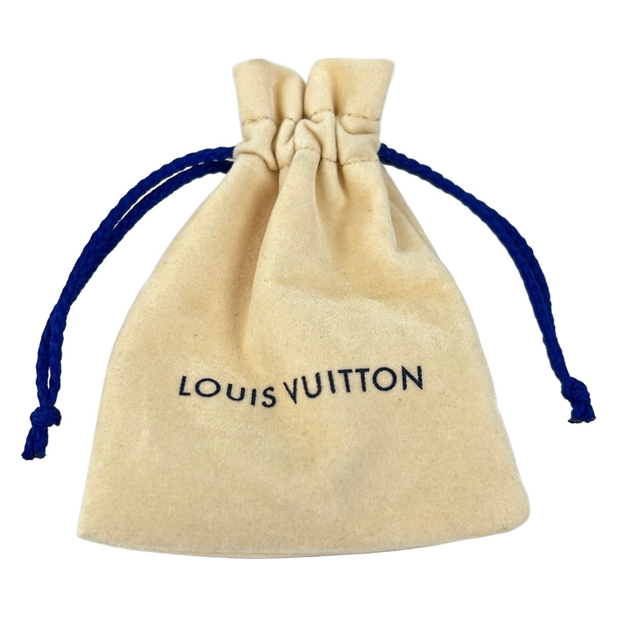 Louis Vuitton Earrings Boucle Doreille Mini Hoop Wild LV Gold Brown Beige — view 5