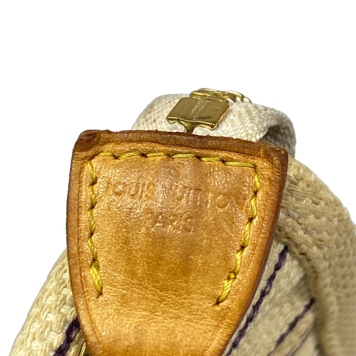 Louis Vuitton Tote Antigua Cabas MM White Blue — view 8