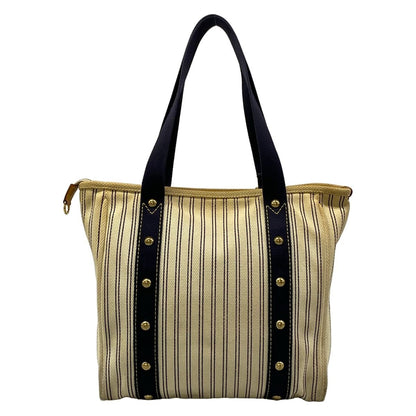 Louis Vuitton Tote Antigua Cabas MM White Blue — view 3