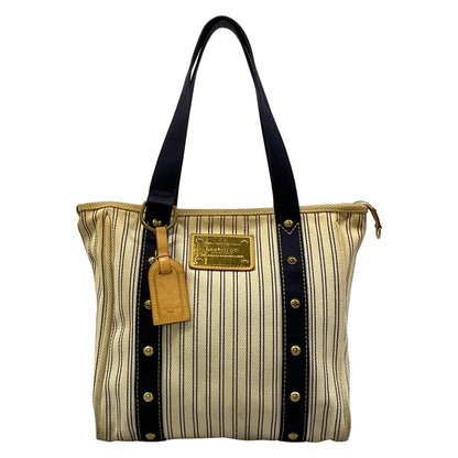 Louis Vuitton Tote Antigua Cabas MM White Blue