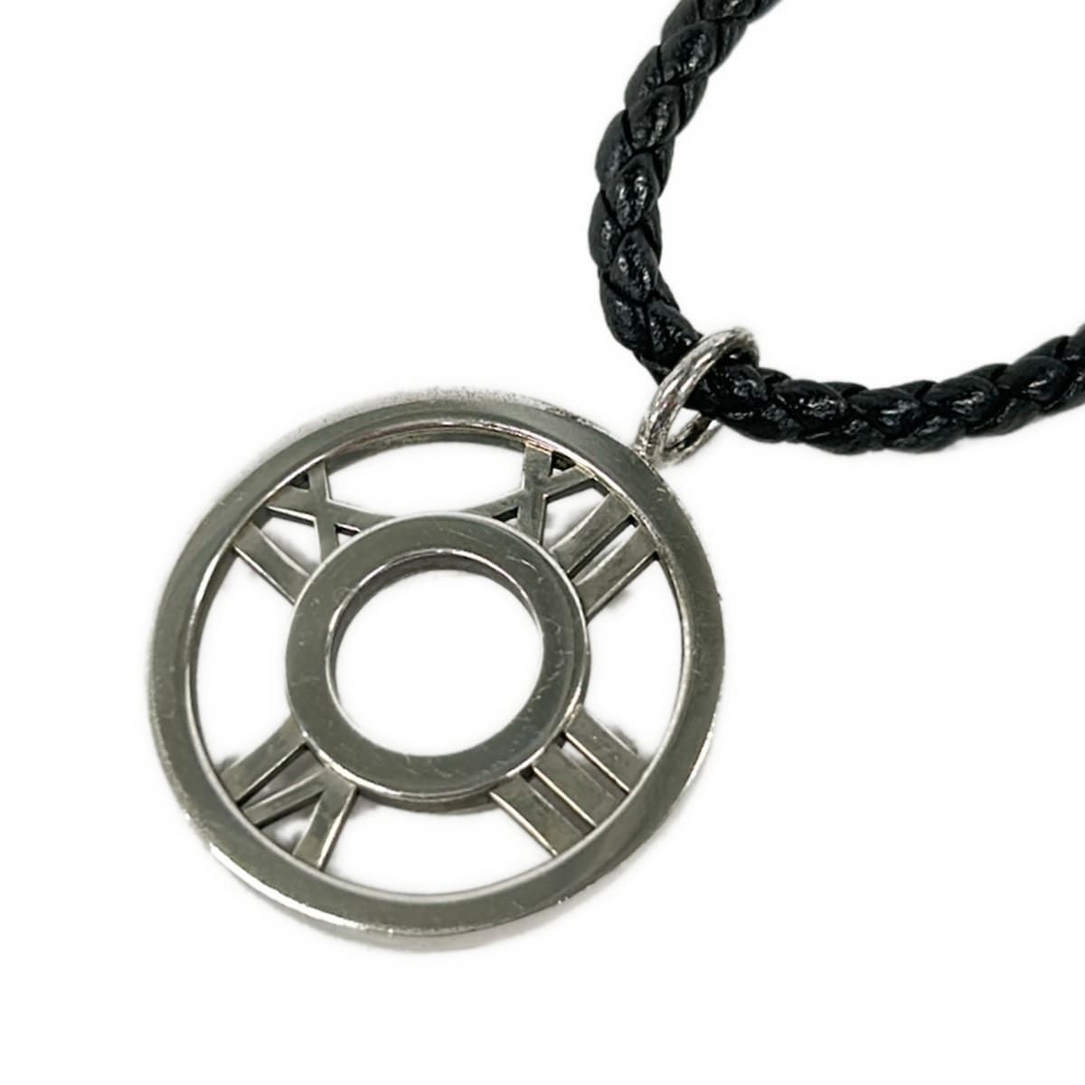 Tiffany & Co Choker Atlas Open Leather Silver Necklace — view 3