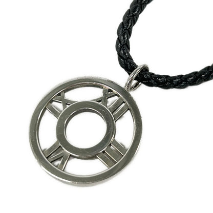 Tiffany & Co Choker Atlas Open Leather Silver Necklace — view 3