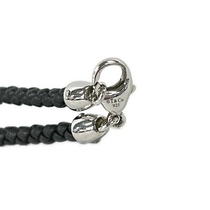 Tiffany & Co Choker Atlas Open Leather Silver Necklace — view 4