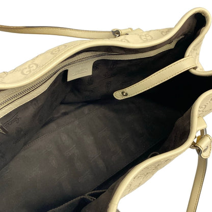 Gucci Tote GG Twins Ivory Leather — view 7