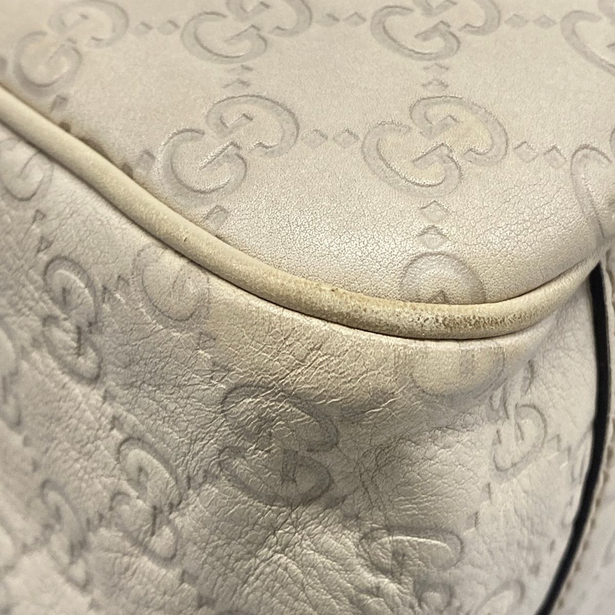 Gucci Tote GG Twins Ivory Leather — view 6