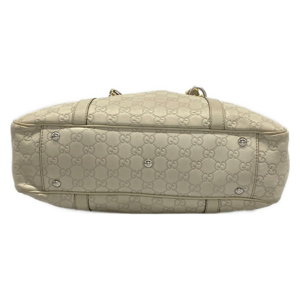 Gucci Tote GG Twins Ivory Leather — view 5