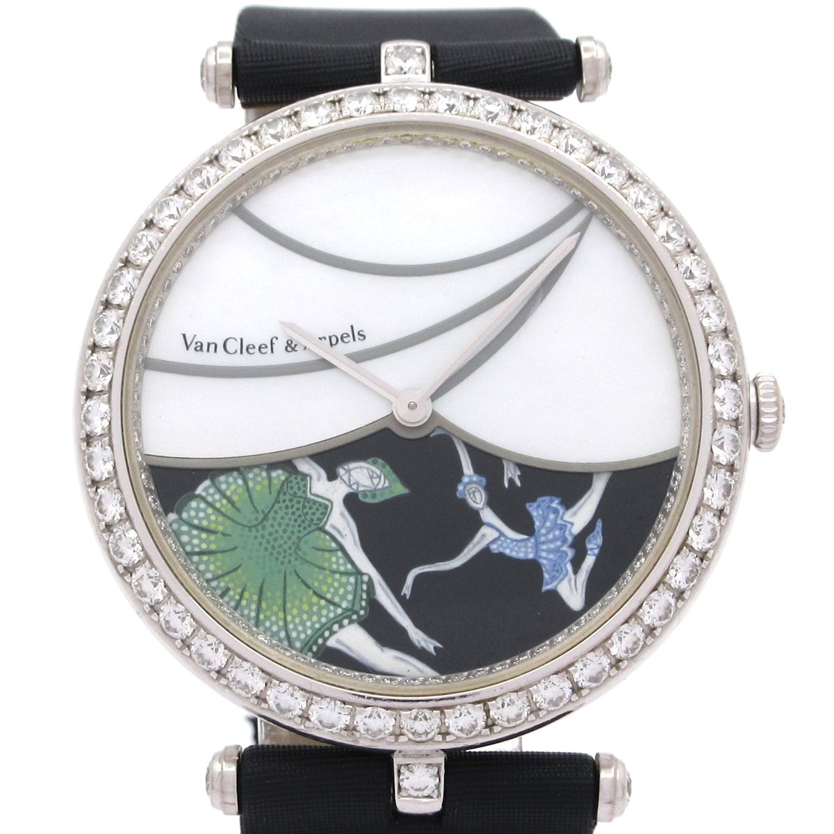 Van Cleef & Arpels Watch Black White Shell