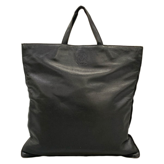 Loewe Tote Anagram Black Leather