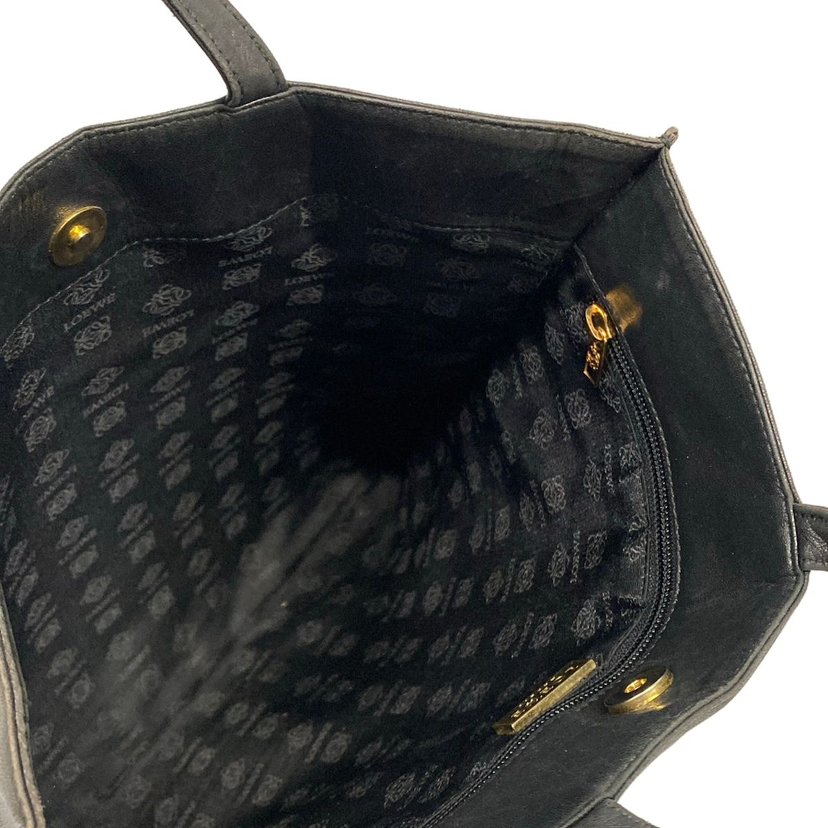Loewe Tote Anagram Black Leather — view 7