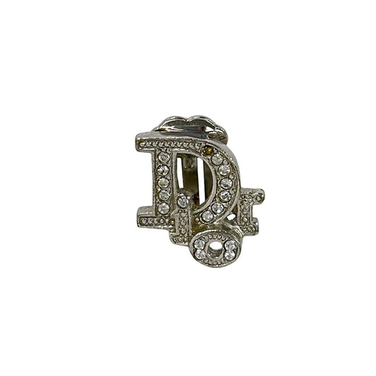 Dior Earrings Silver Clear