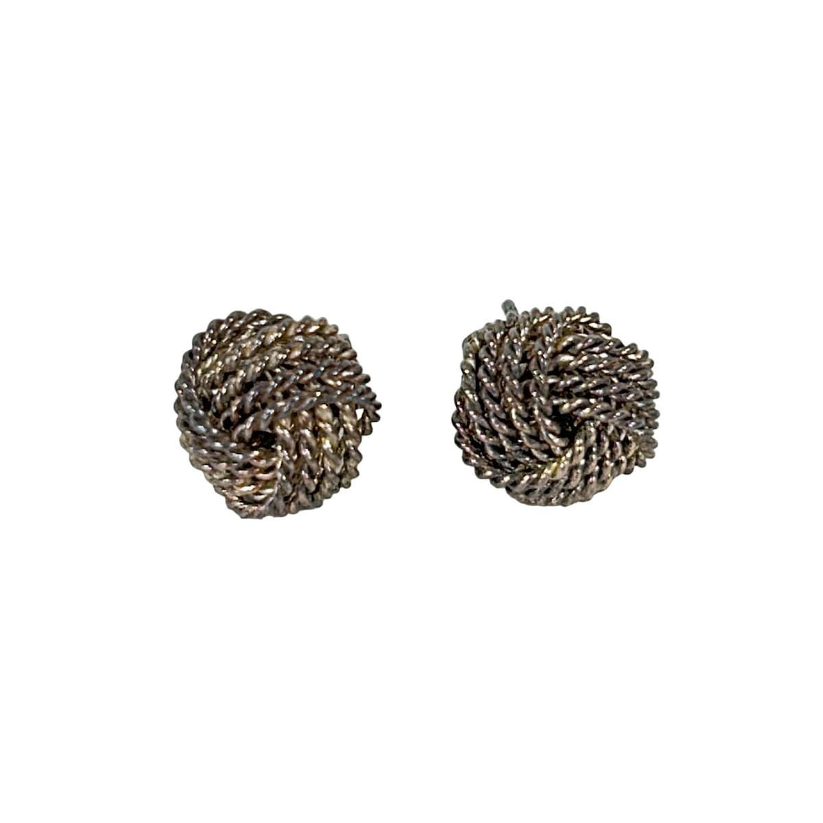 Tiffany & Co Earrings Twist Knot Silver