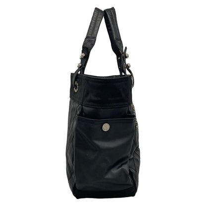 Chanel Tote Paris Biarritz GM Black Silver Leather — view 2