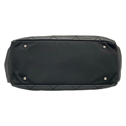 Chanel Tote Paris Biarritz GM Black Silver Leather — view 5