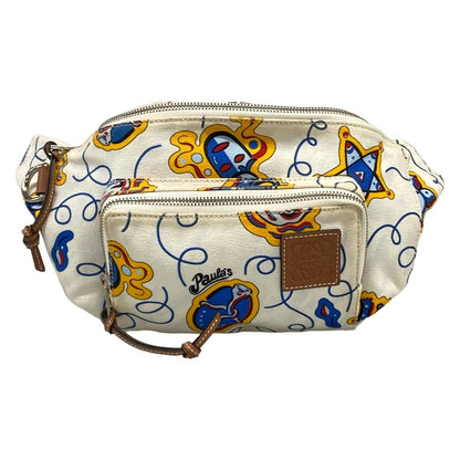 Loewe Waist Pouch Paula Belt Bag White Orange Multi Paula's Ibiza Collection