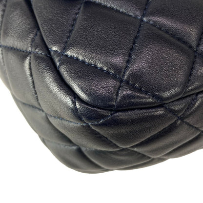Chanel Backpack Quilted Dark Navy Chain Shoulder Gold Lambskin — view 7