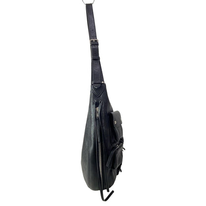 Celine Shoulder Bag Black Multi Pocket Leather — view 2