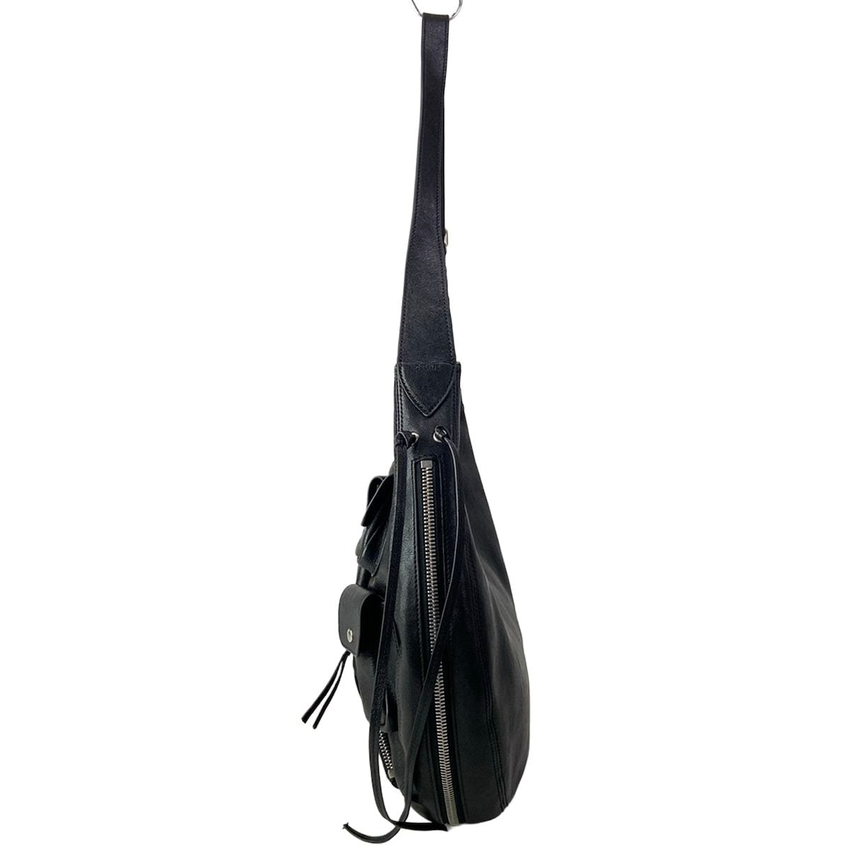 Celine Shoulder Bag Black Multi Pocket Leather — view 4