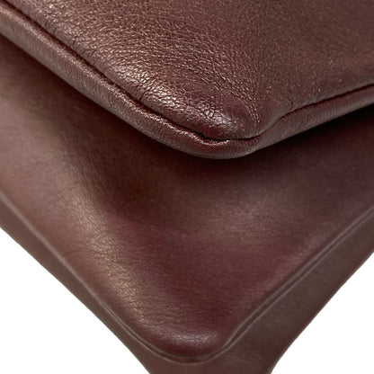 Celine Shoulder Bag Triola Bordeaux Leather — view 6