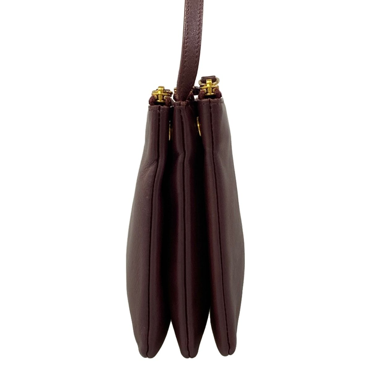 Celine Shoulder Bag Triola Bordeaux Leather — view 2