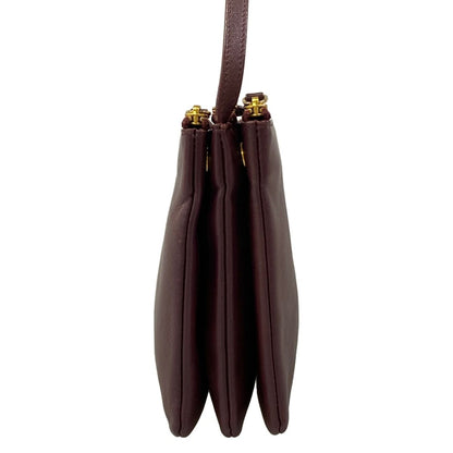 Celine Shoulder Bag Triola Bordeaux Leather — view 2