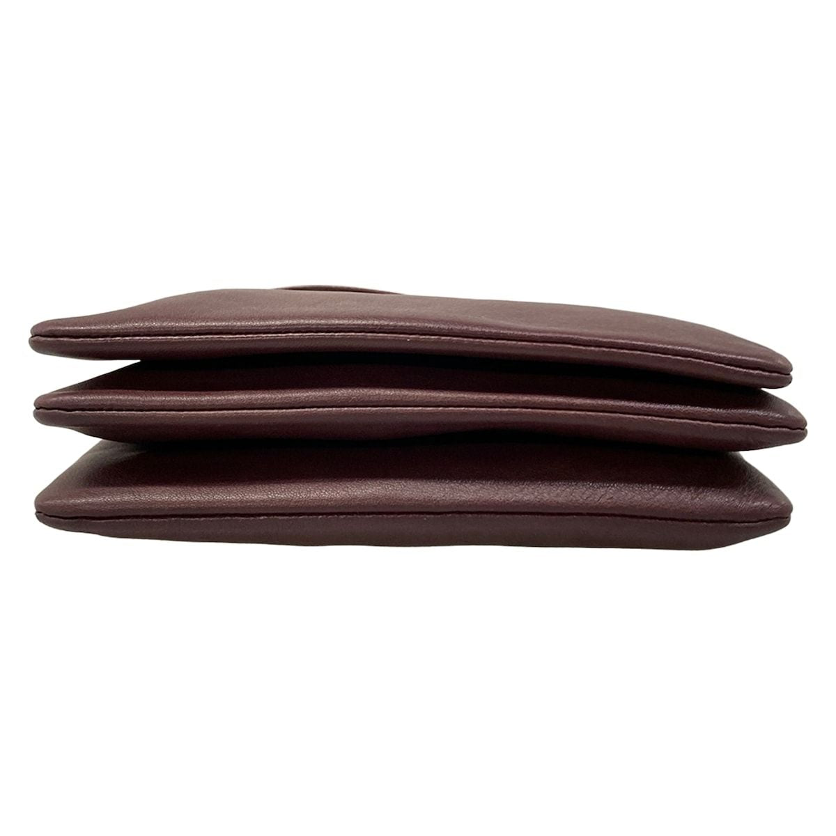 Celine Shoulder Bag Triola Bordeaux Leather — view 5