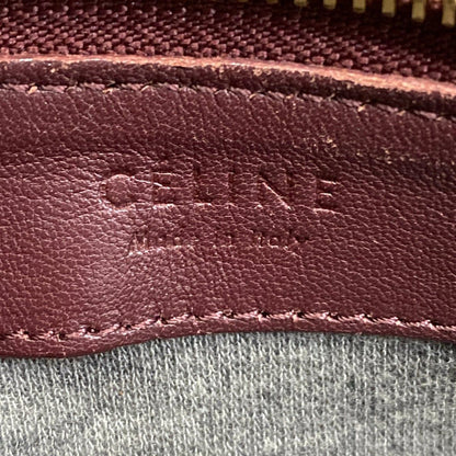 Celine Shoulder Bag Triola Bordeaux Leather — view 8