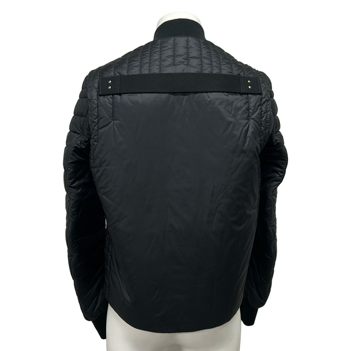 Moncler Down Jacket 00 XS Angle Giubbotto Bomber Black — view 2