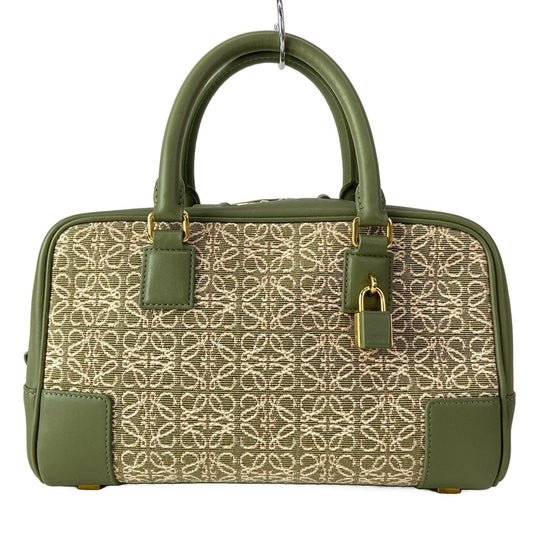 Loewe Handbag Amazona 23 Khaki Ivory Leather