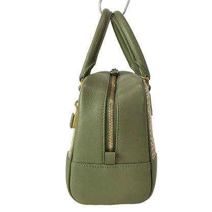 Loewe Handbag Amazona 23 Khaki Ivory Leather — view 4