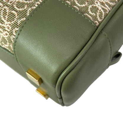 Loewe Handbag Amazona 23 Khaki Ivory Leather — view 8