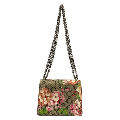 Gucci Shoulder Bag Dionysus GG Blue Mus Beige Dark Brown Multi Chain — view 3