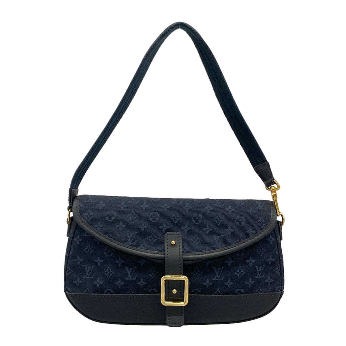 Louis Vuitton Shoulder Bag Monogram Mini Marjoli Blue Leather