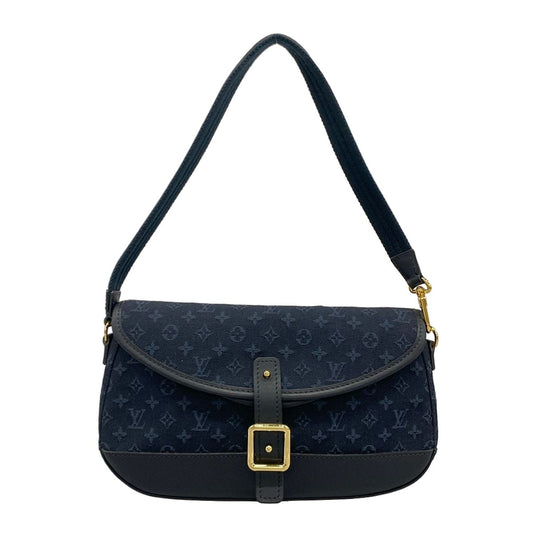 Louis Vuitton Shoulder Bag Monogram Mini Marjoli Blue Leather