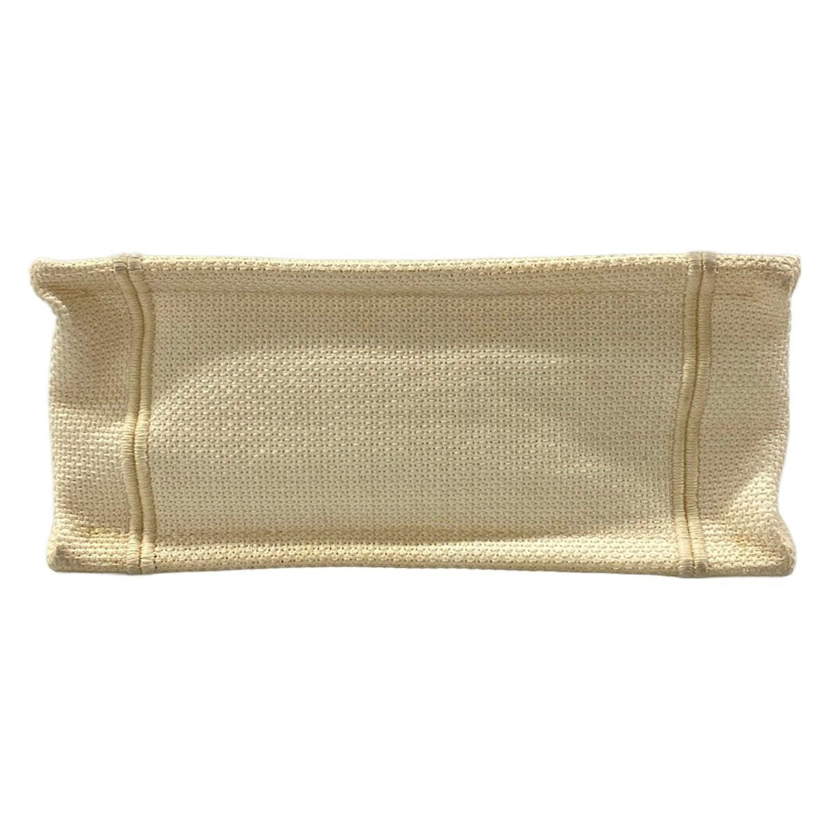 Dior Tote Book Vertical Ivory Dark Green Multi Flower — view 5