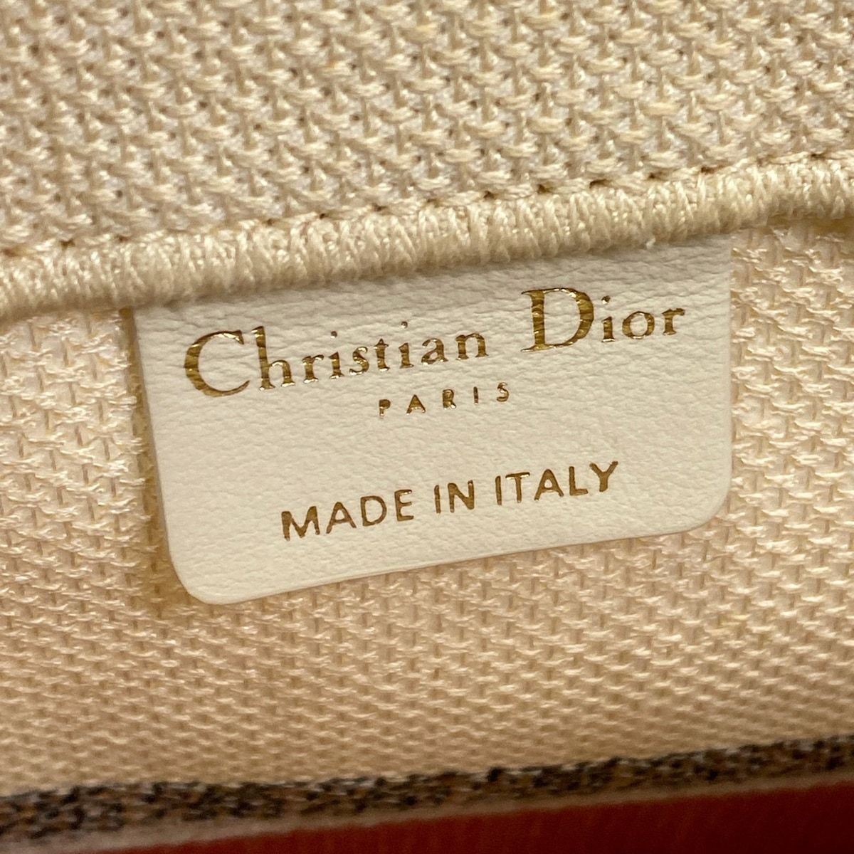 Dior Tote Book Vertical Ivory Dark Green Multi Flower — view 8