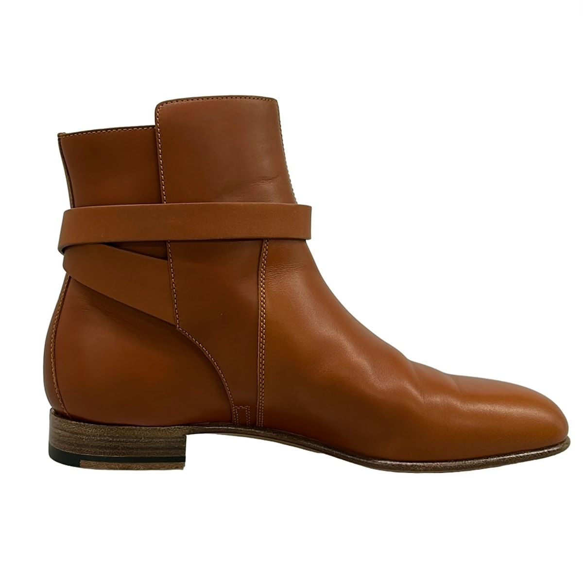 Hermes Short Boots 36 Neo Brown Kelly Buckle Silver Leather — view 2