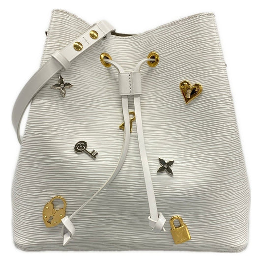 Louis Vuitton Shoulder Bag Love Rock Neo Noe Blanc Leather