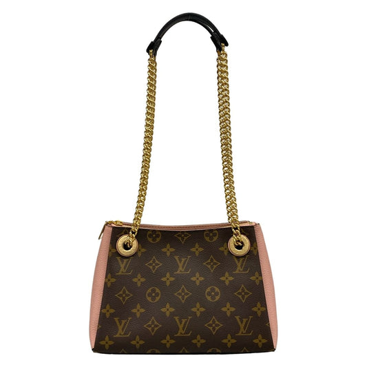 Louis Vuitton Shoulder Bag Monogram Calf Nnu BB Rose Poudre Leather