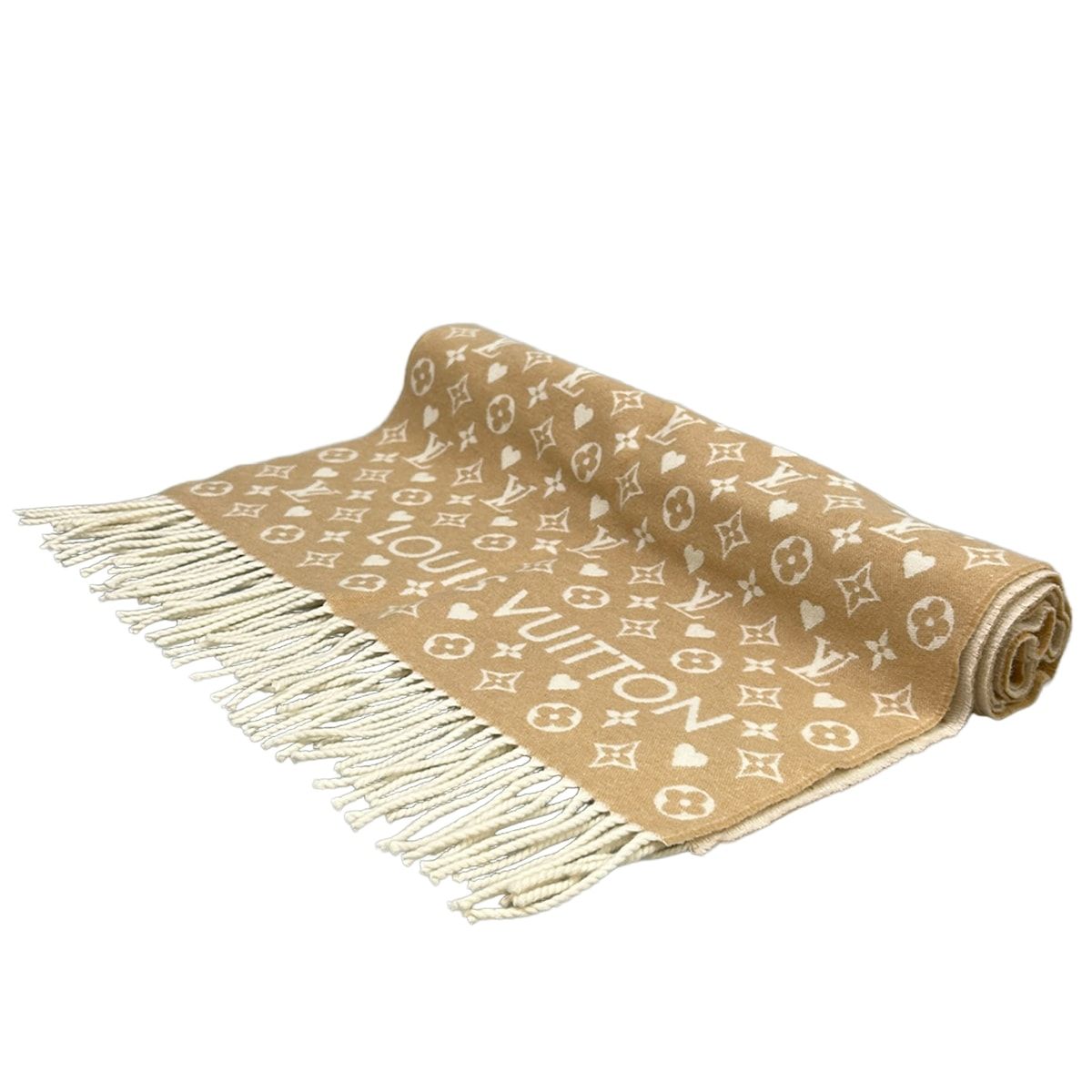 Louis Vuitton Scarf Echarpe Gameon Dune Cashmere