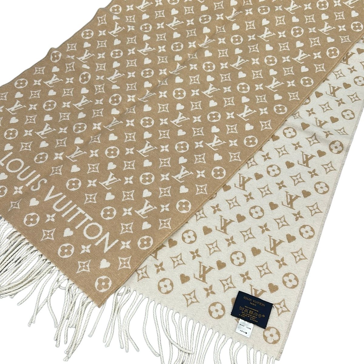 Louis Vuitton Scarf Echarpe Gameon Dune Cashmere — view 4