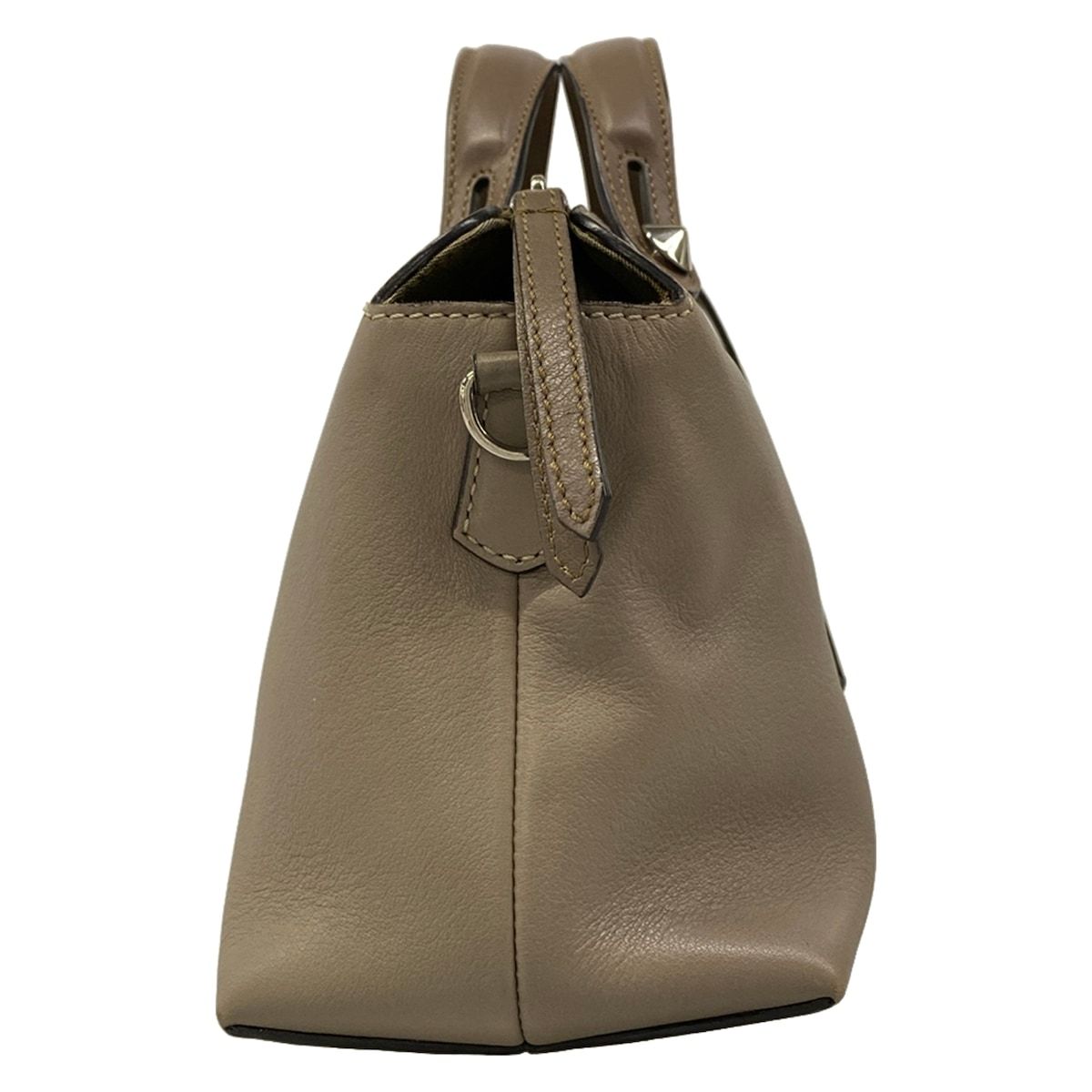Fendi Handbag by the Way Gray Beige Leather — view 2