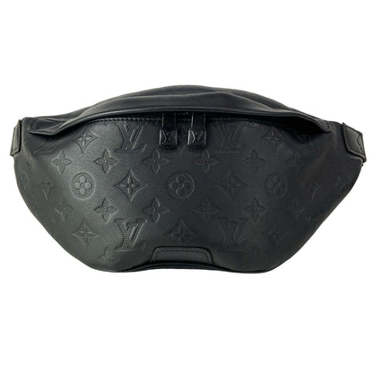 Louis Vuitton Waist Pouch Monogram Shadow Discovery Bum Bag PM Noir Leather
