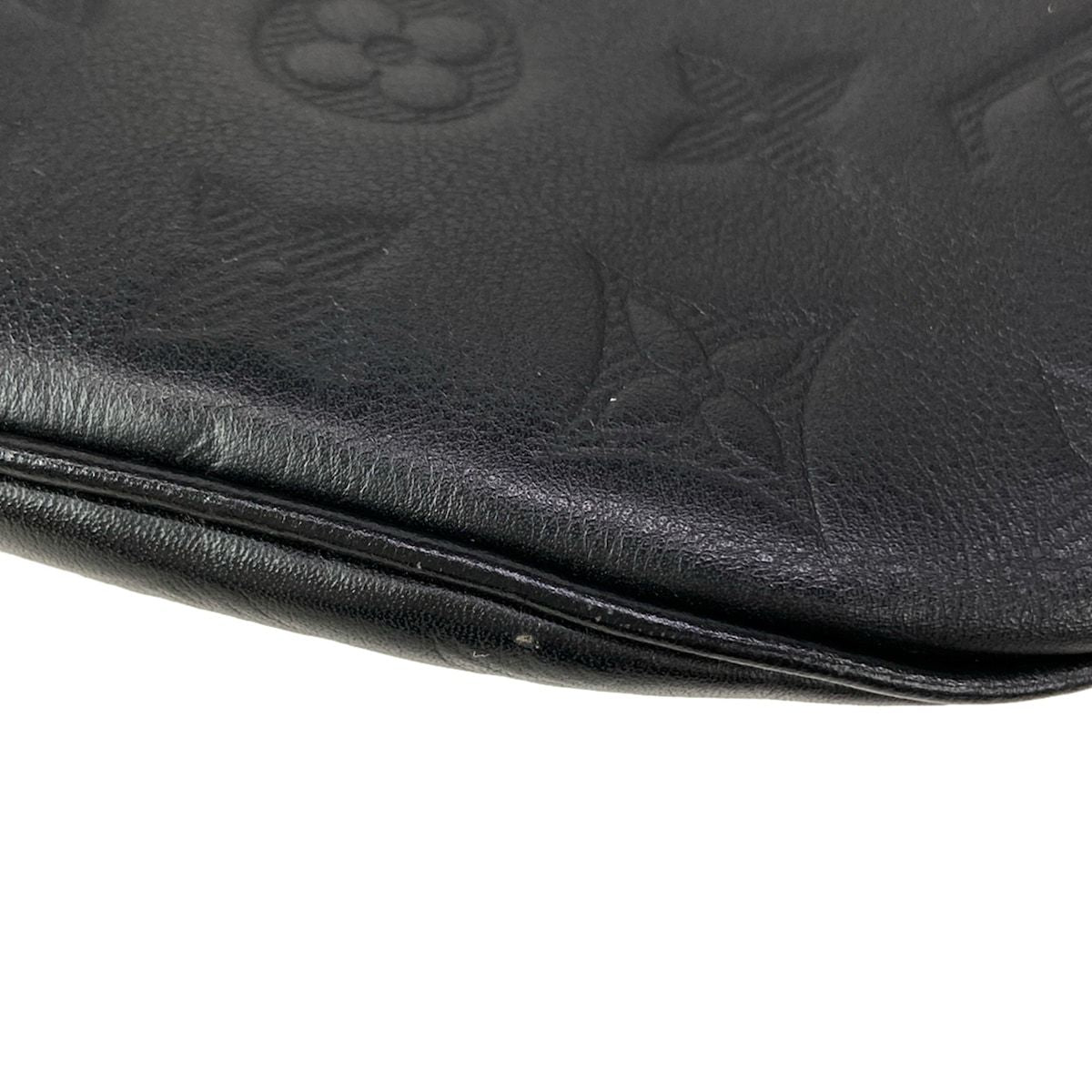 Louis Vuitton Waist Pouch Monogram Shadow Discovery Bum Bag PM Noir Leather — view 6