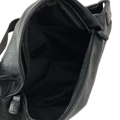 Louis Vuitton Waist Pouch Monogram Shadow Discovery Bum Bag PM Noir Leather — view 7