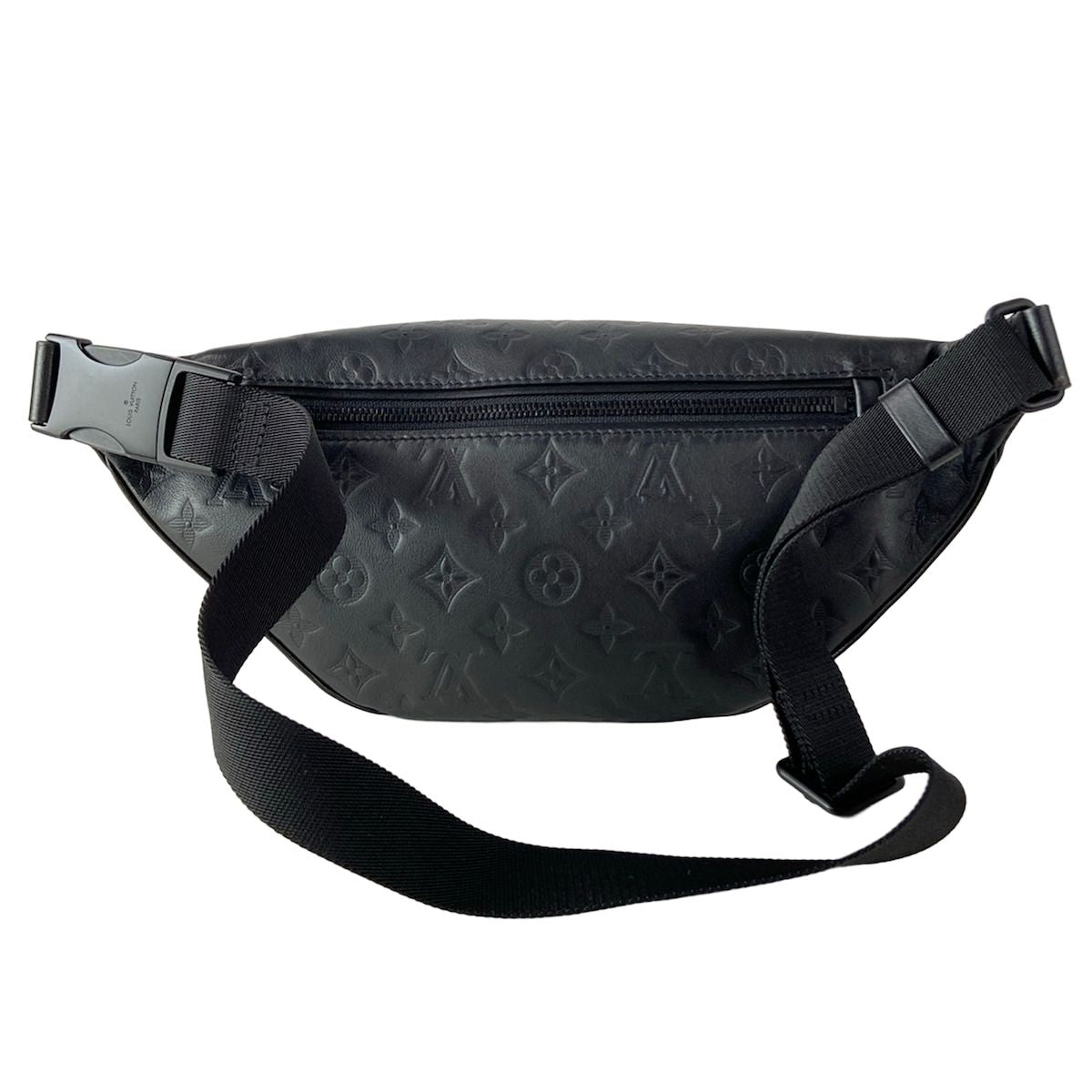 Louis Vuitton Waist Pouch Monogram Shadow Discovery Bum Bag PM Noir Leather — view 3
