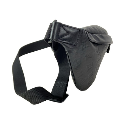 Louis Vuitton Waist Pouch Monogram Shadow Discovery Bum Bag PM Noir Leather — view 2