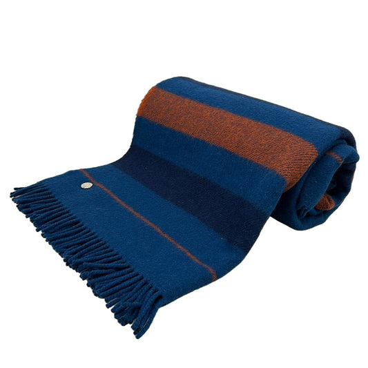 Hermes Locover le Clou Cell Blue Dark Navy Brown Horsewear Series Button Border