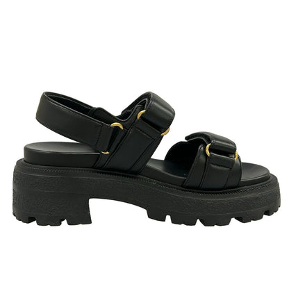Dior Sandals 37.5 Act Black Lambskin — view 2