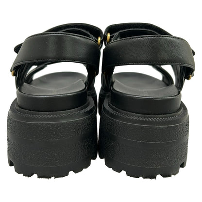 Dior Sandals 37.5 Act Black Lambskin — view 6